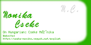 monika cseke business card